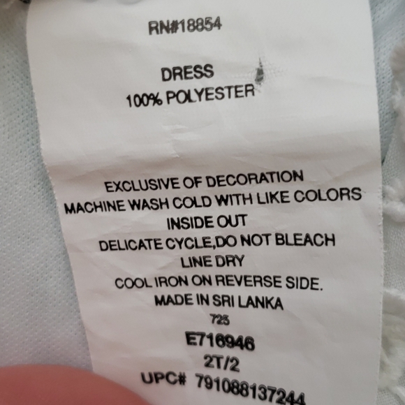 Rare Editions Floral Crochet and Polka Dot Spring Dress - Picture 4 of 7